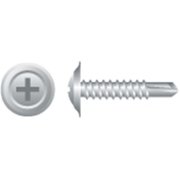 STRONG-POINT Self-Drilling Screw, #8-18 x 3/4 in, Zinc Plated Steel Oval Head Phillips Drive E83